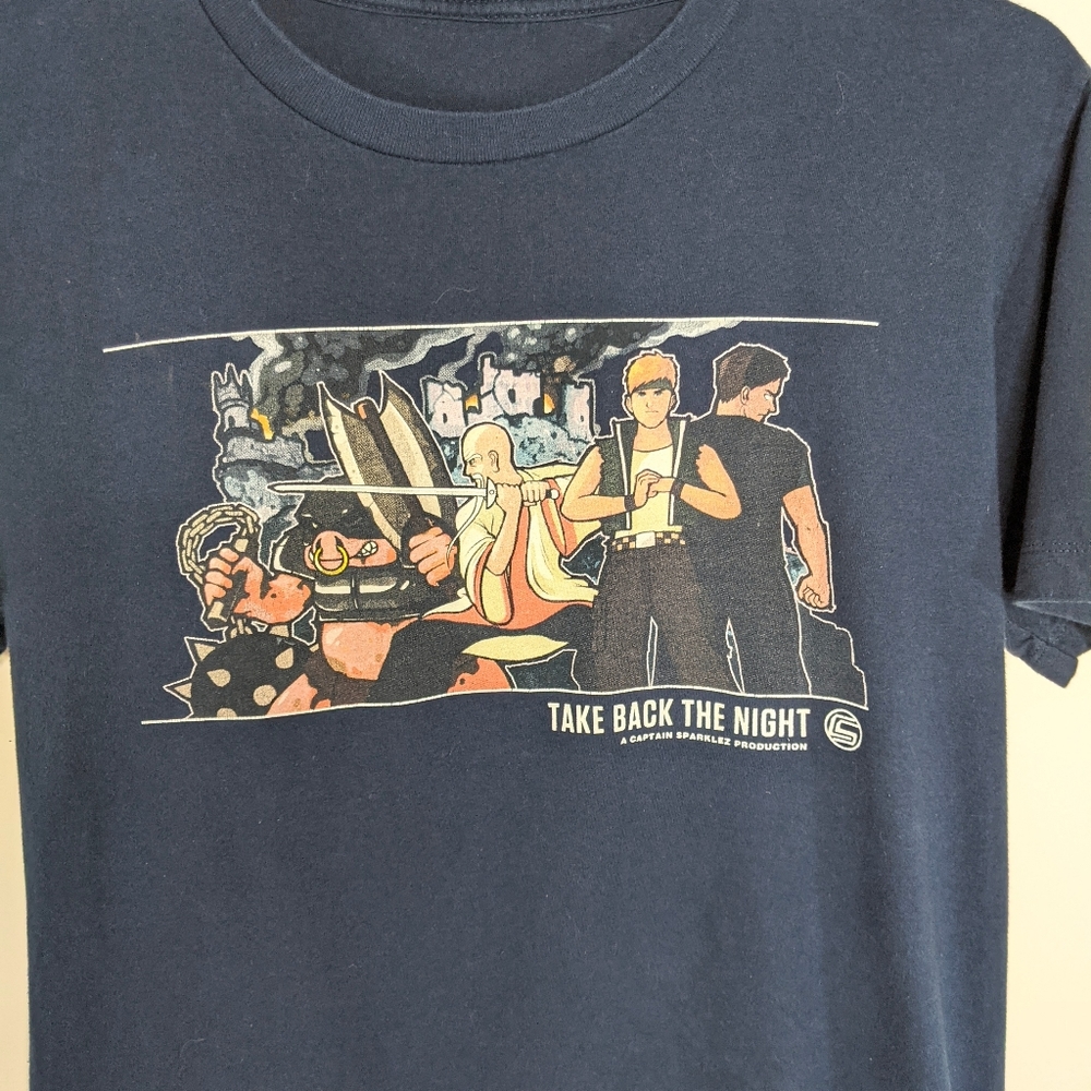 Take Back The Night Captain Sparkle Minecraft Tee
